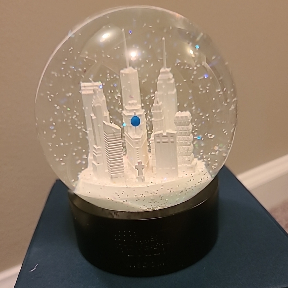 Waterford 2022 Times Square NY City Skyline Snow Globe Gift Wisdom NIB